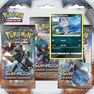Pokémon TCG: Burning Shadows 3 Pack Blister [Alolan Meowth]