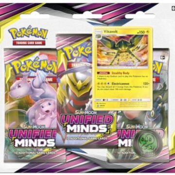 Pokémon TCG: Unified Minds 3 Pack Blister [Vikavolt]
