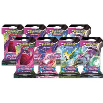 Pokémon TCG: Fusion Strike Sleeved Booster Pack Bundle [Set of 8]
