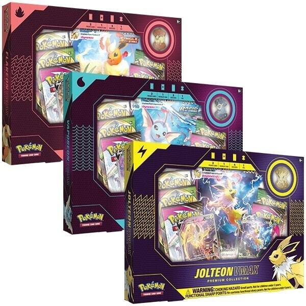 Pokémon TCG: Eevee Evolution VMAX Premium Collection [Set of 3]