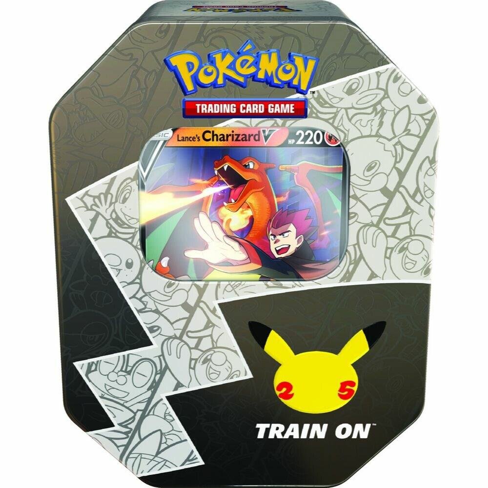 Pokémon TCG: Pokemon Celebrations International Tin [Lance's Charizard V]