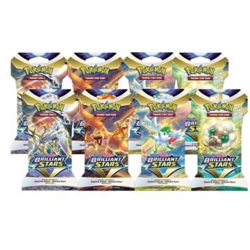 Pokémon TCG: Brilliant Stars Sleeved Booster Pack Bundle [Set of 8]
