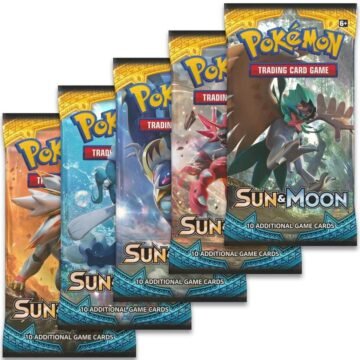 Pokémon TCG: Sun & Moon Booster Pack Art Bundle [Set of 5]