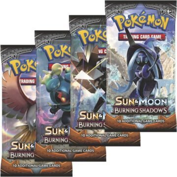 Pokémon TCG: Burning Shadows Booster Pack Art Bundle [Set of 4]