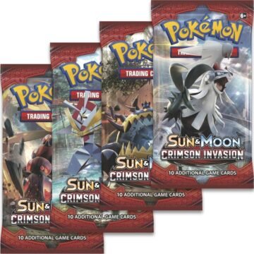 Pokémon TCG: Crimson Invasion Booster Pack Art Bundle [Set of 4]