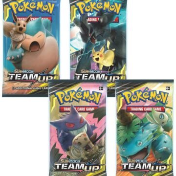 Pokémon TCG: Team Up Booster Pack Art Bundle [Set of 4]