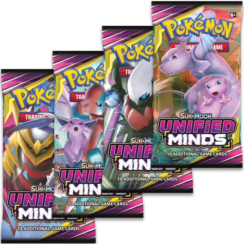 Pokémon TCG: Unified Minds Booster Pack Art Bundle [Set of 4]