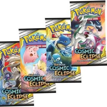 Pokémon TCG: Cosmic Eclipse Booster Pack Art Bundle [Set of 4]