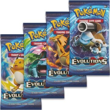 Pokémon TCG: Evolutions Booster Pack Art Bundle [Set of 4]