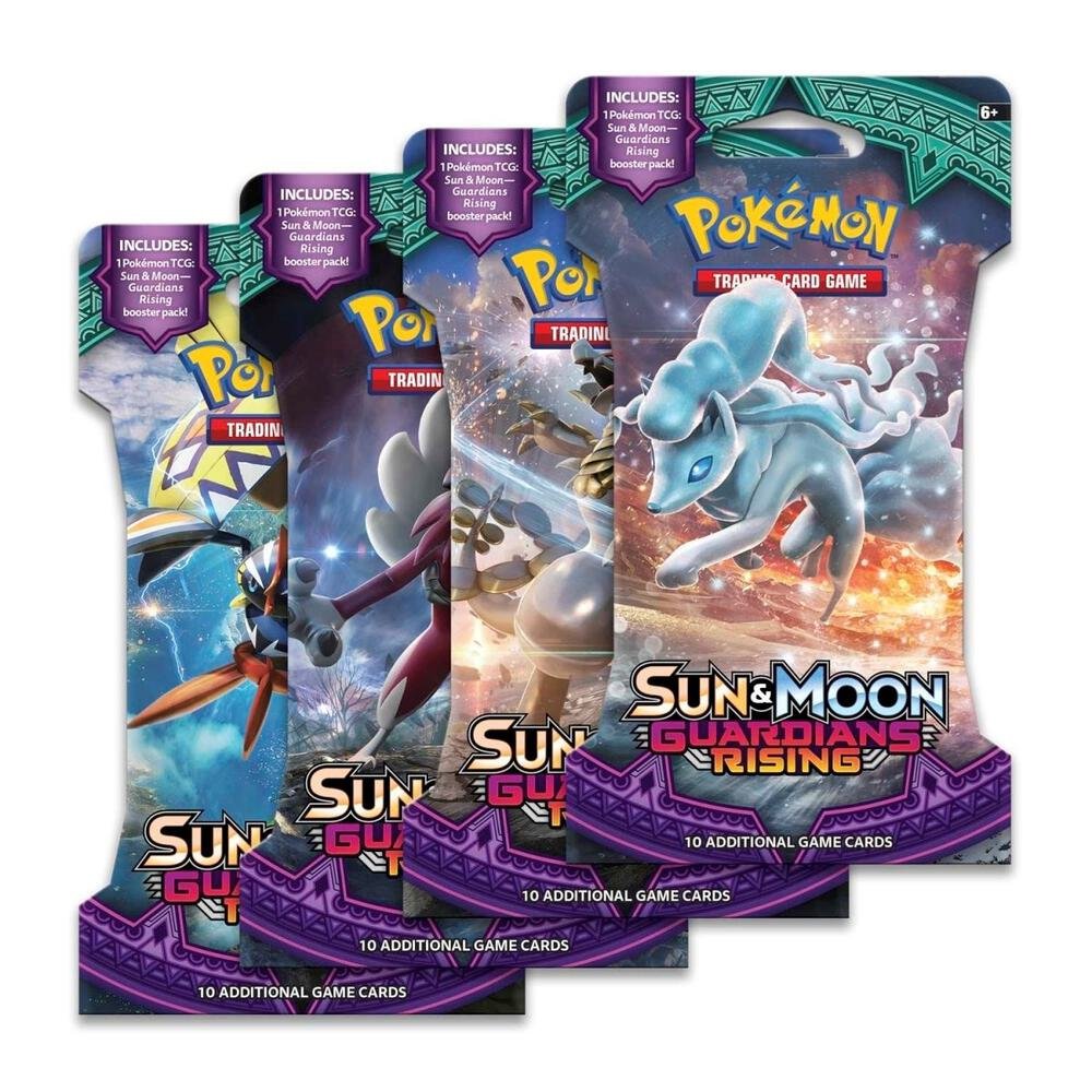 Pokémon TCG: Guardians Rising Sleeved Booster Pack Art Bundle [Set of 4]