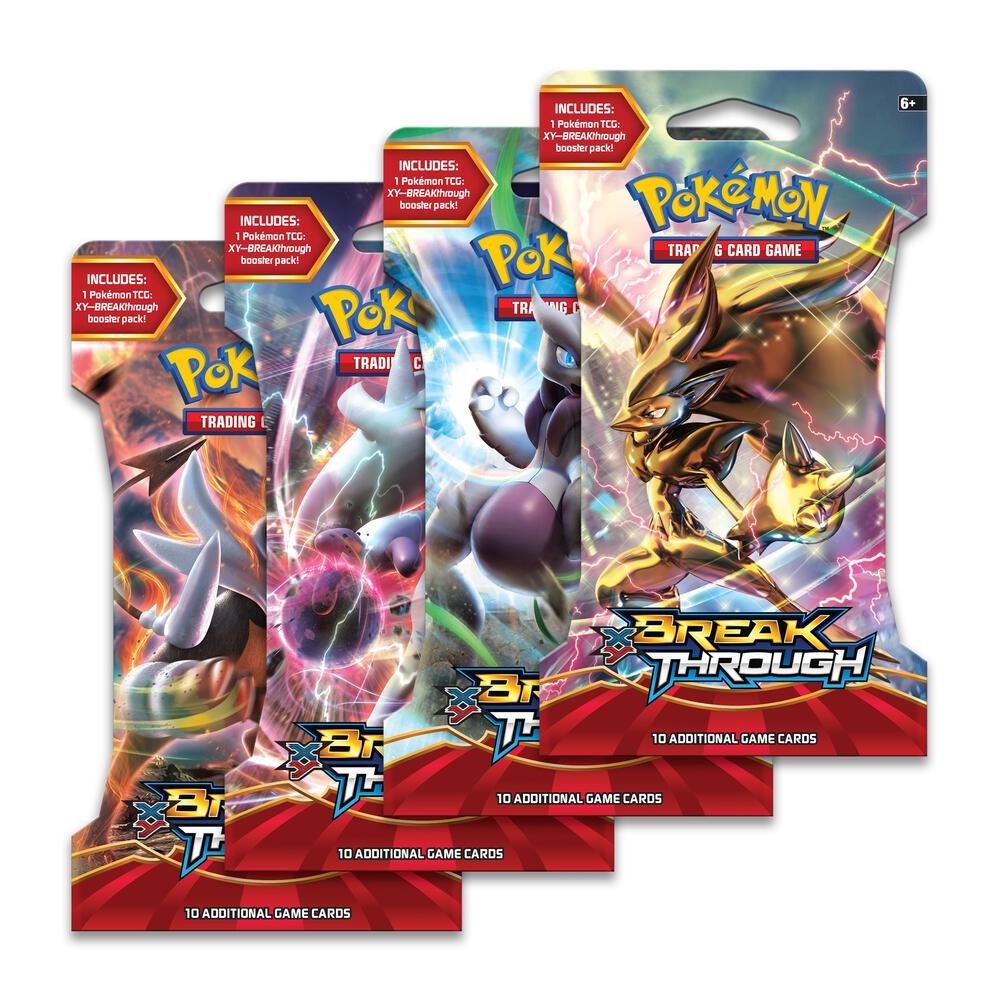 Pokémon TCG: BREAKthrough Sleeved Booster Pack Art Bundle [Set of 4]