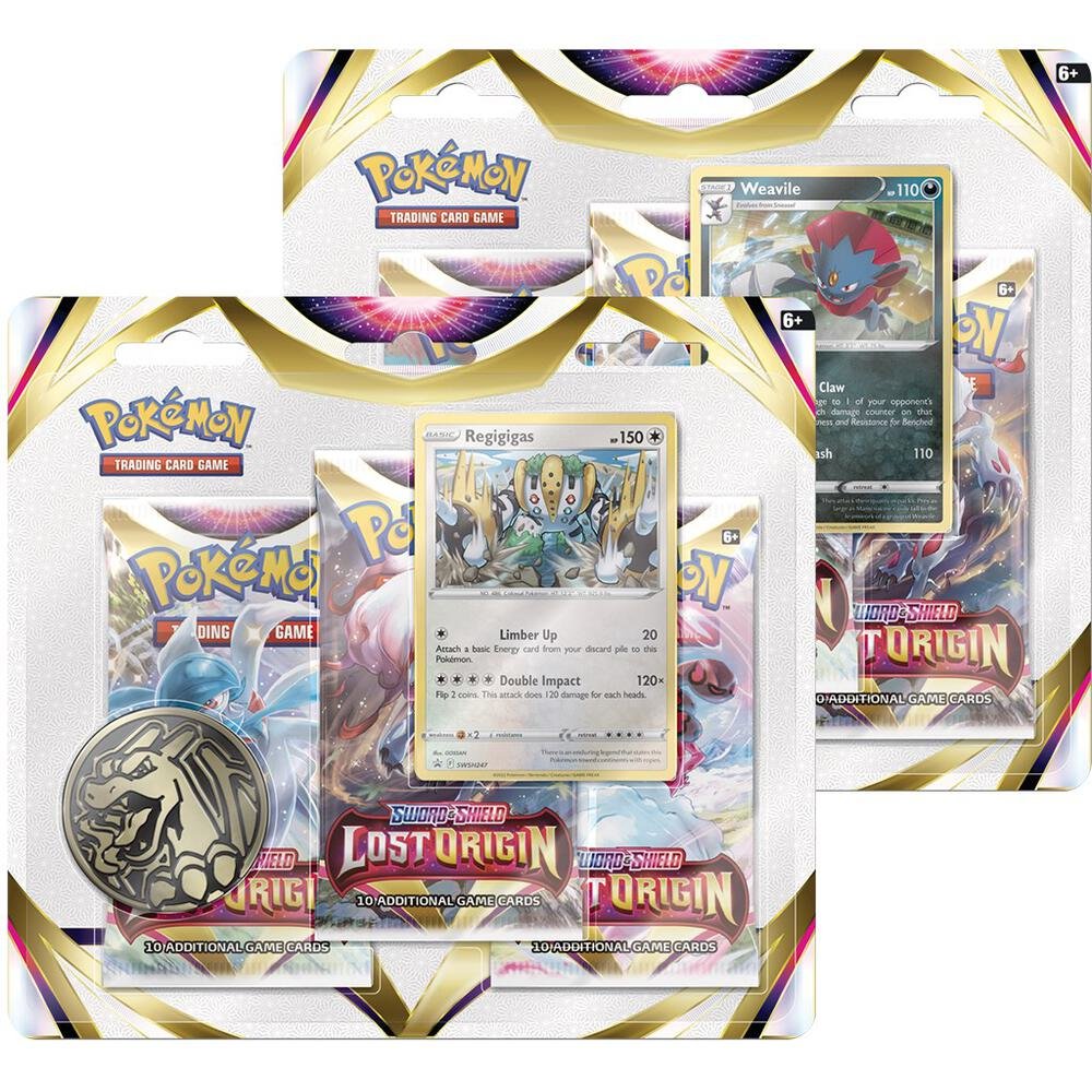 Pokémon TCG: Lost Origin 3 Pack Blister [Set of 2]