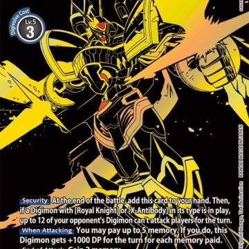 Alphamon (Xros Encounter Ghost Rare)