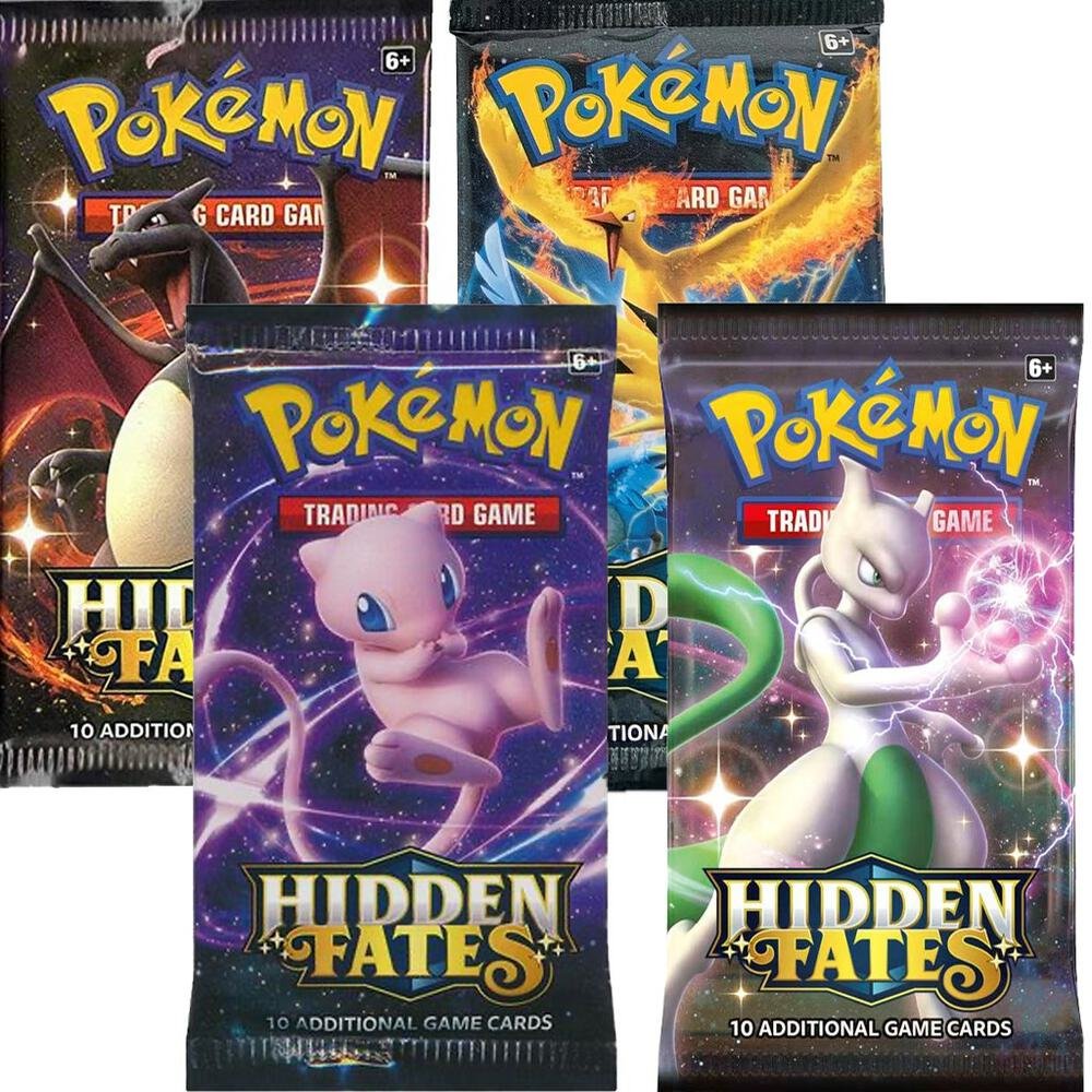 Pokémon TCG: Hidden Fates Booster Pack Art Bundle [Set of 4]
