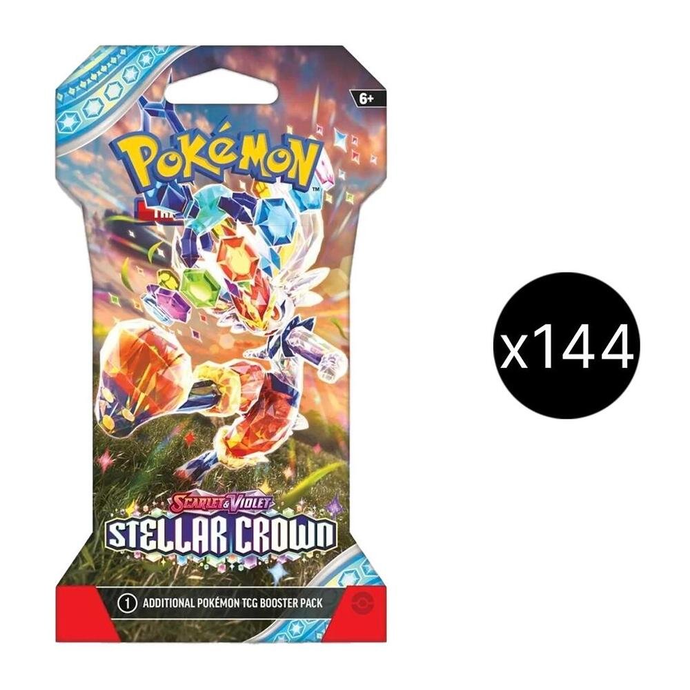 Pokémon TCG: Stellar Crown Sleeved Booster Master Carton