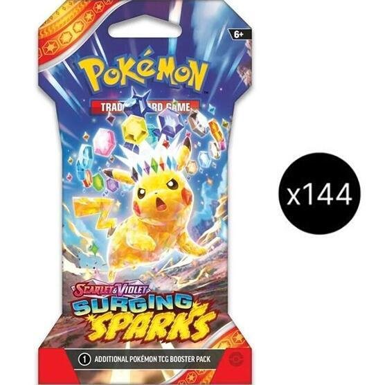 Pokémon TCG: Surging Sparks Sleeved Booster Pack Case