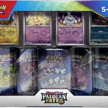 Pokémon TCG: Costco Pokemon Scarlet & Violet Paldean Fates Mini Tin 5-pack