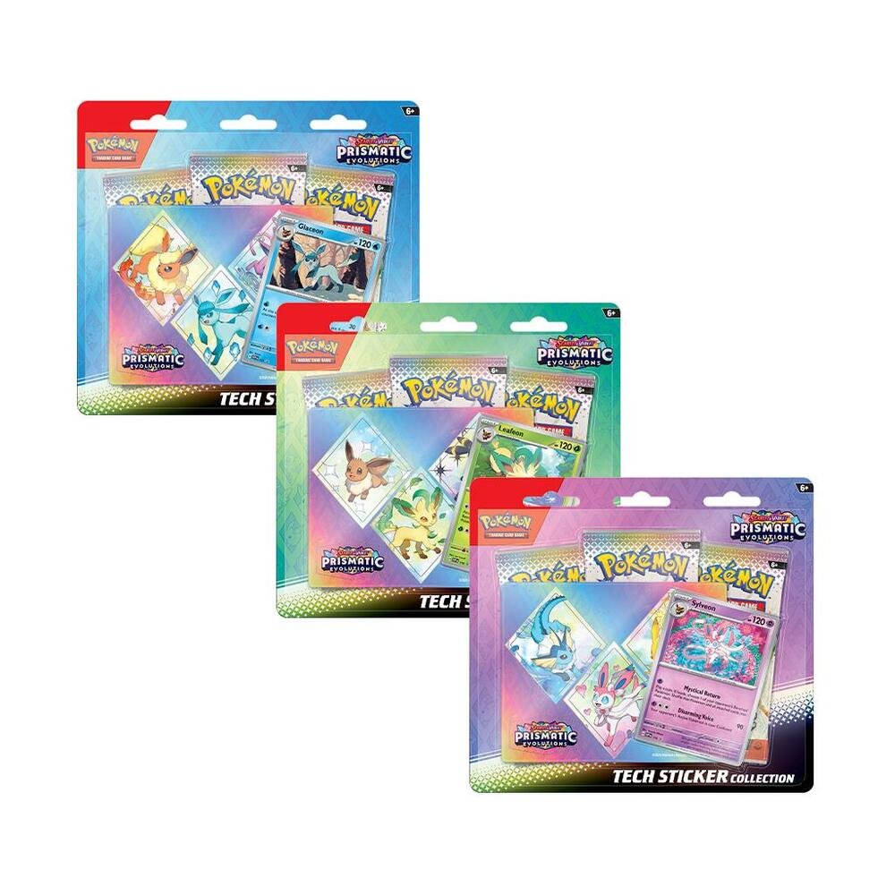 Pokémon TCG: Prismatic Evolutions Tech Sticker Collection [Set of 3]