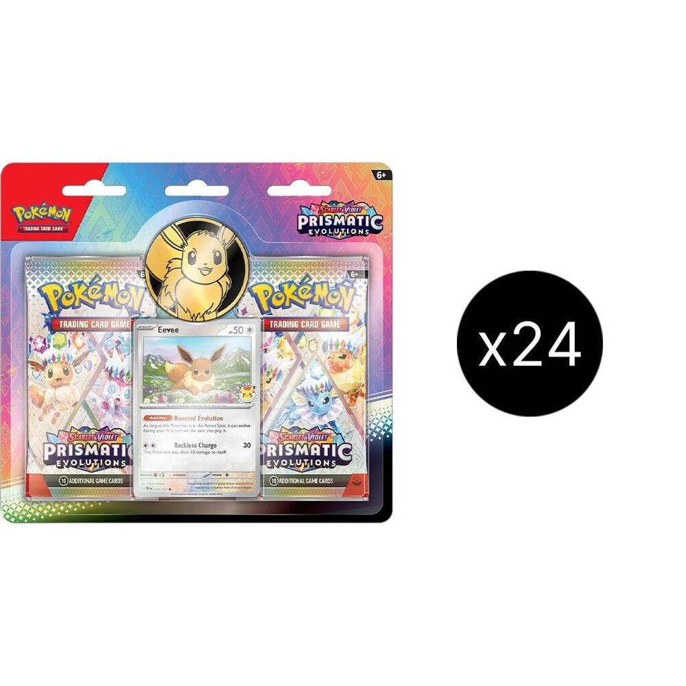 Pokémon TCG: Prismatic Evolutions 2-Pack Blister Case