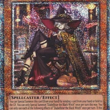 Diabellstar the Black Witch (New Art) (Quarter Century Secret Rare)