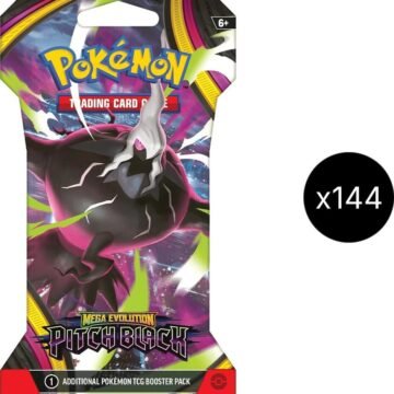 Pokémon TCG: Pitch Black Sleeved Booster Case