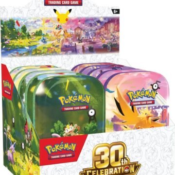 Pokémon TCG: 30th Celebration Mini Tin Display